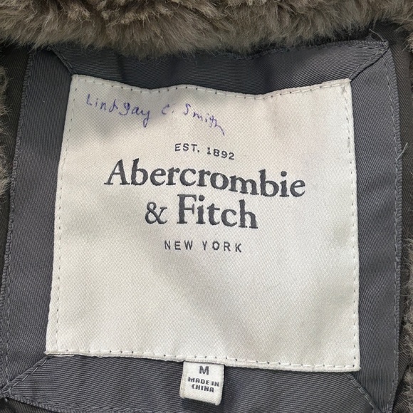 Vintage Abercrombie & Fitch Military Parka Coat Medium Women's - Picture 5 of 9